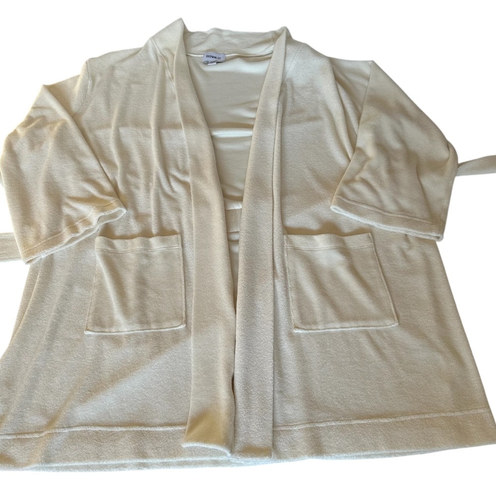 Brownlee Terry Cream Robe Size M/L - Picture 8 of 14